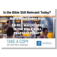 HPWP-18.1 - 2018 Edition 1 - Watchtower - "Is The Bible Still Relevant Today?" - Table